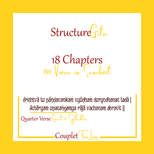 Structure of the Verses of the Bhagavad Gita